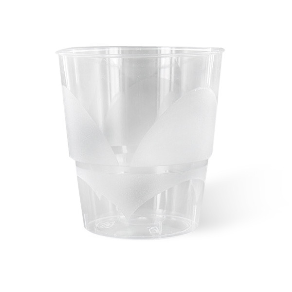 20 verres en plastique transparent rigide de 22 cl (Taille : 7.5x7.5x8